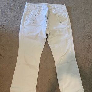 LOFT Women's Cream Boot Cut Jeans